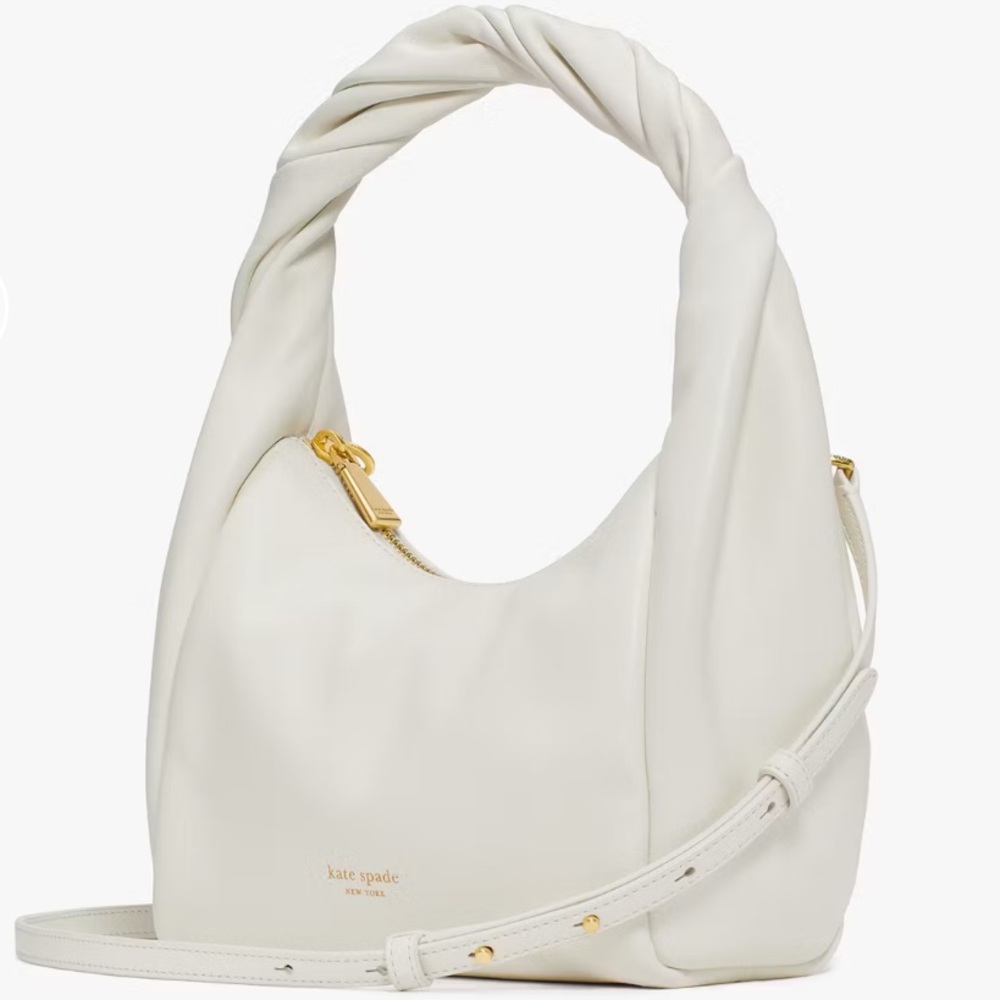 Kate Spade New York Twirl top-handle bag in nappa leather and white. - Picture 5 of 12